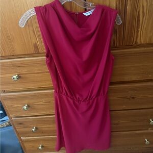 Amanda Uprichard Mini Dress Sleeveless Cowl Neck